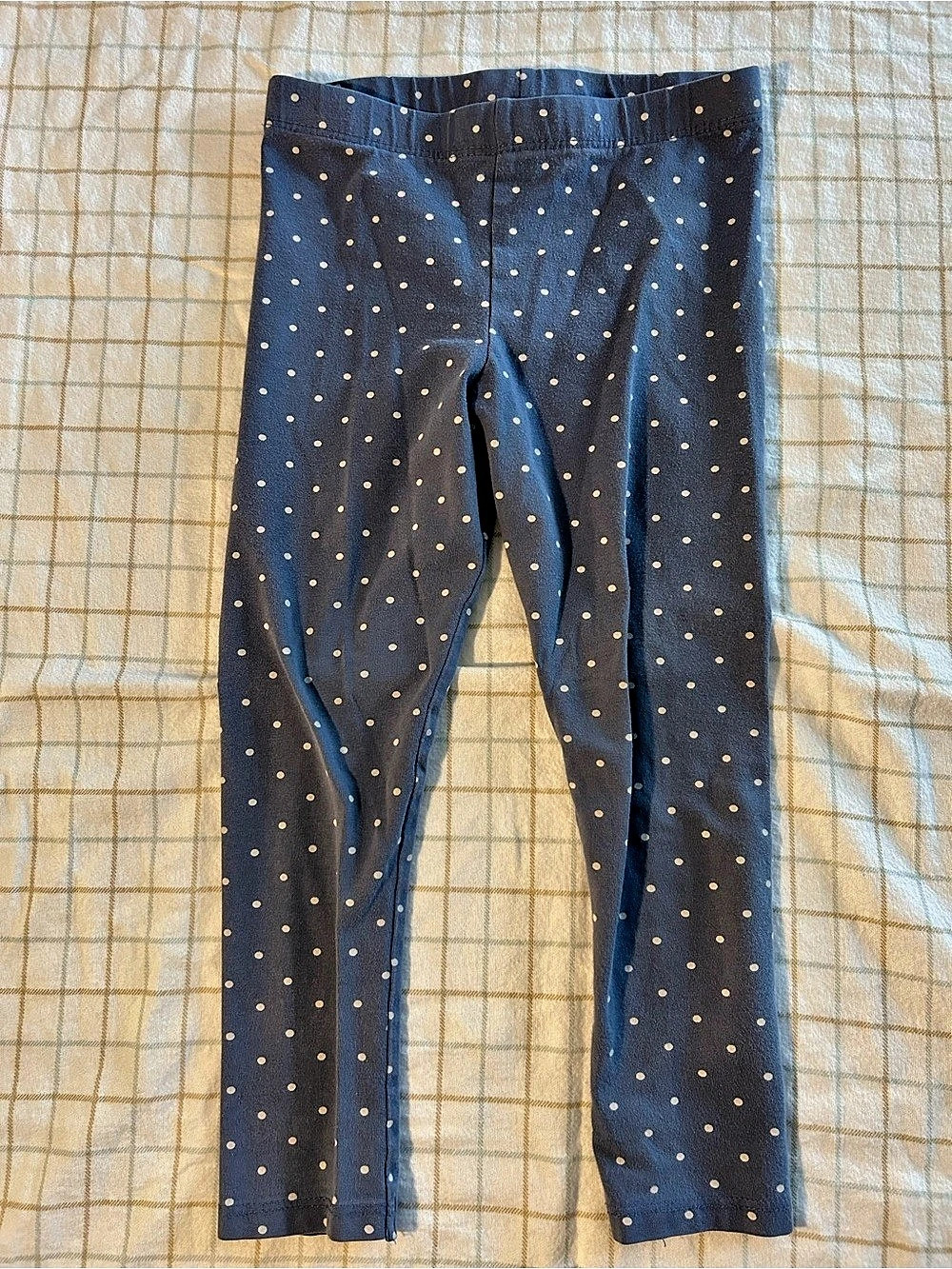 Missguided Polka Dot Leggings in Blue | 3T